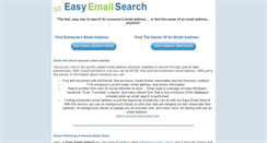 Desktop Screenshot of easyemailsearch.com